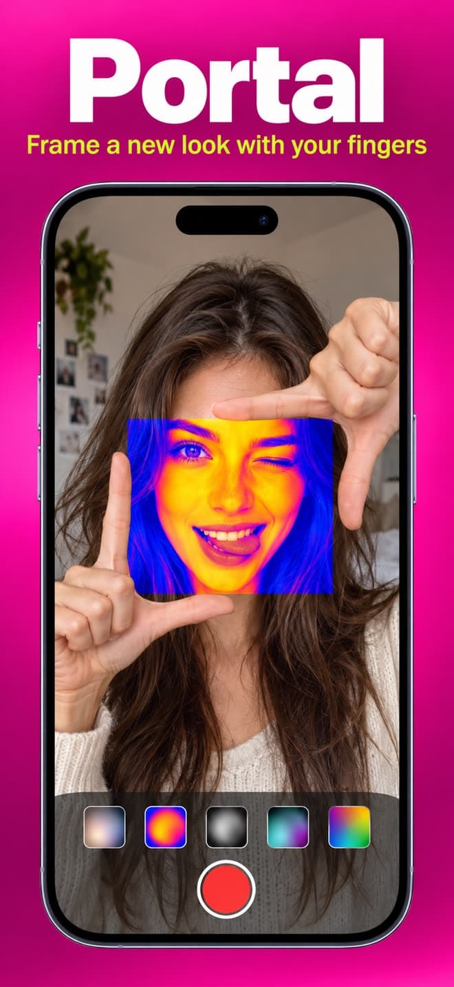 Mote App Store screenshot showing the Portal effect